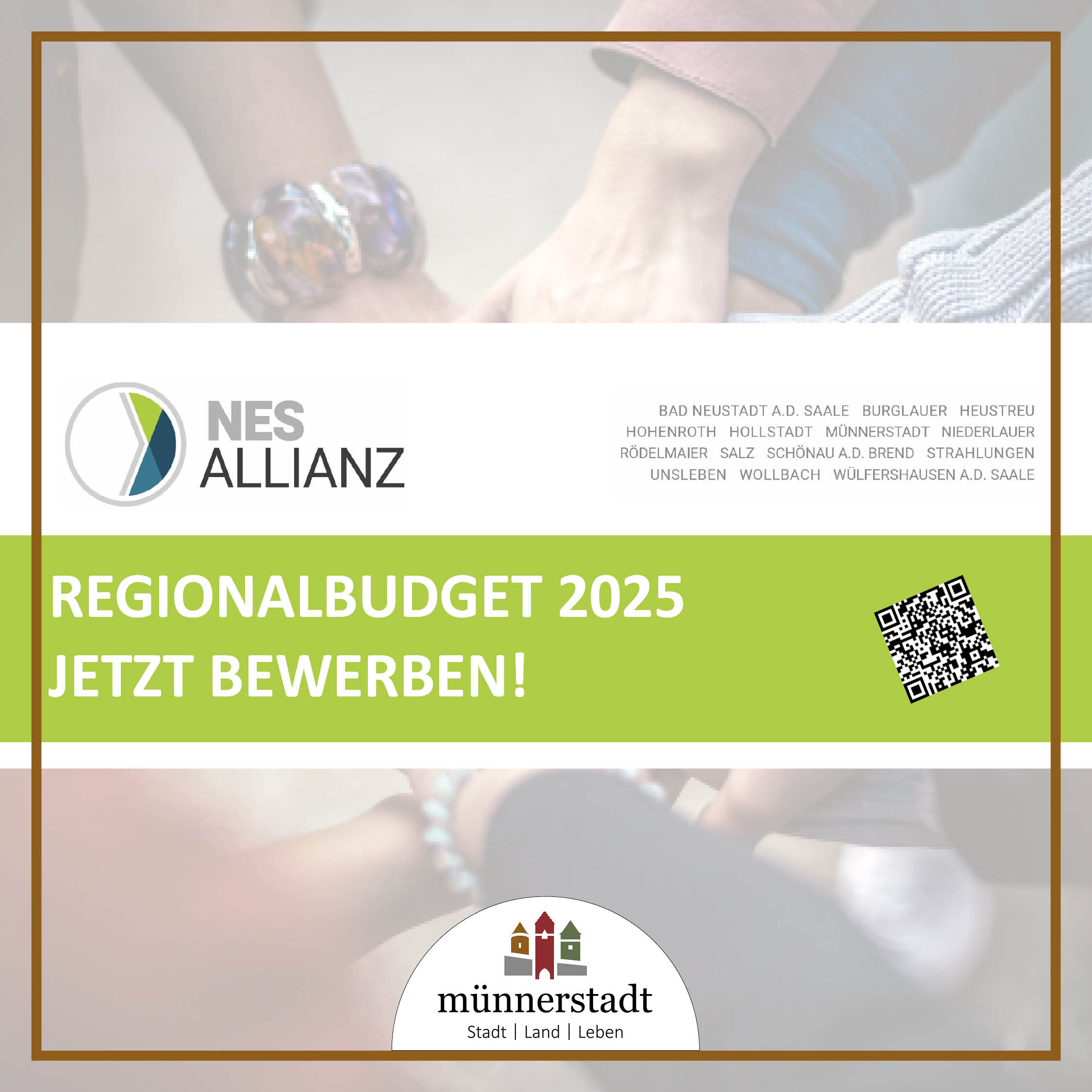 Regionalbudget 2025 - Jetzt bewerben