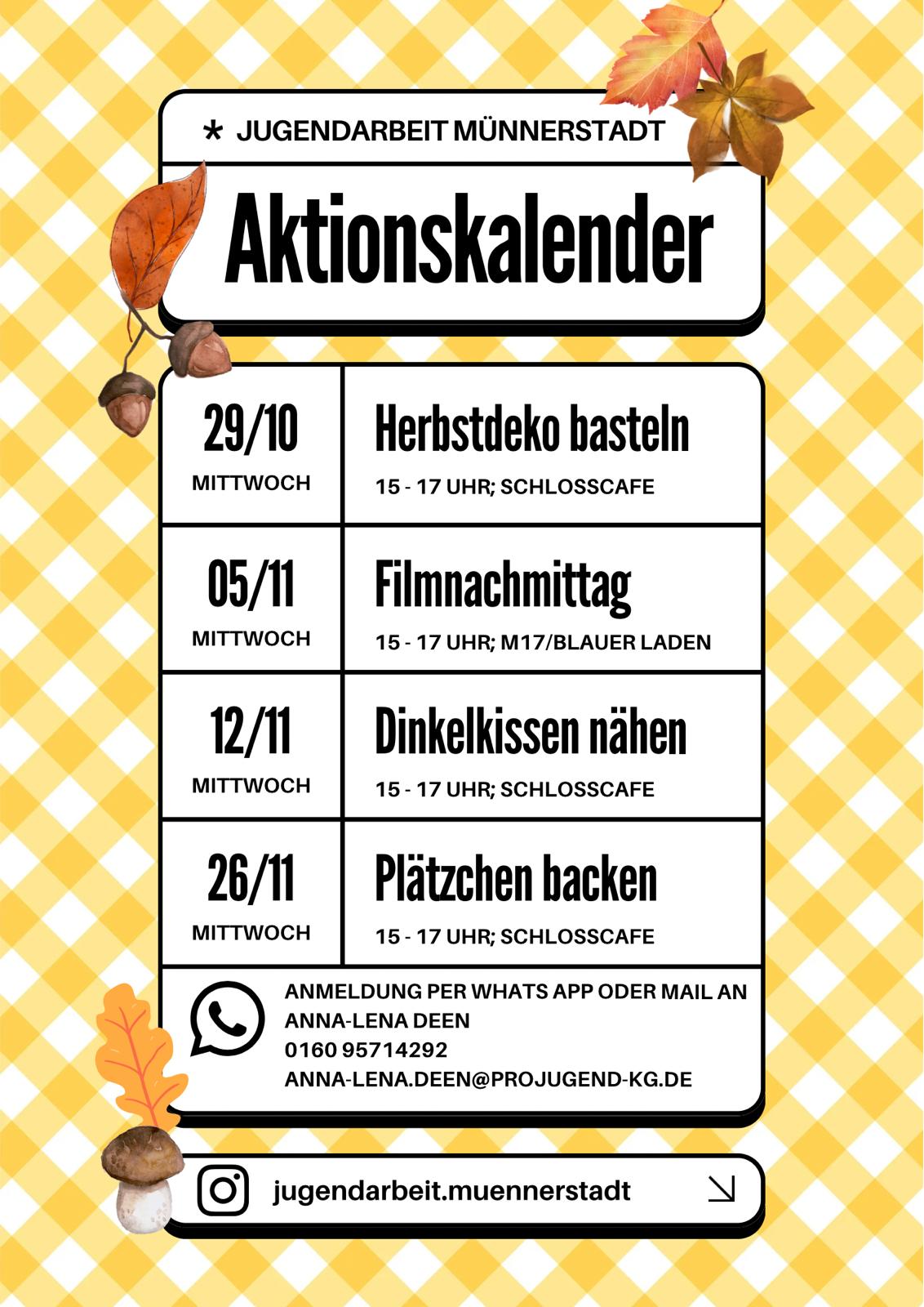 Leider haben wir keinen Titel zu diesem Bild. Wir arbeiten daran und bitten um Ihr Verständnis. Aktionskalender Jugendarbeit Münnerstadt - Herbstdeko basteln